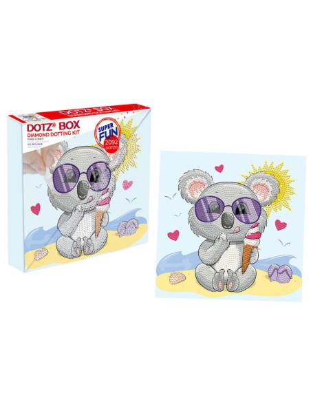 DIAMOND DOTZ BOX KOALA IN SPIAGGIA DDZDBX.040