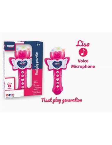 MICROFONO KARAOKE CON EFFETTI LUMINOSI LISA 970010