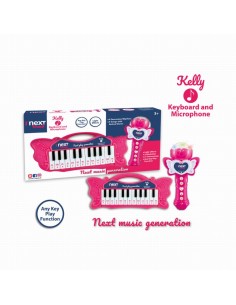 TASTIERA 22 TASTI CON MICROFONO KARAOKE KELLY 980017