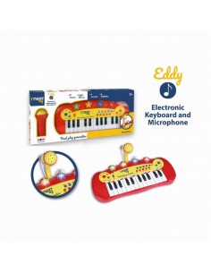 TASTIERA ELETTRONICA A 24 TASTI CON MICROFONO EDDY 21031