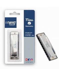 ARMONICA METALLICA CON VOCI IN METALLO A 10 NOTE NINA 30010