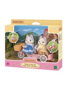 SYLVANIAN TANDEM CON SORELLA E FRATELLO HUSKY 5637