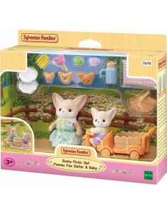 SYLVANIAN SET PICNIC AL SOLE  SORELLA E BEBE' VOLPE...