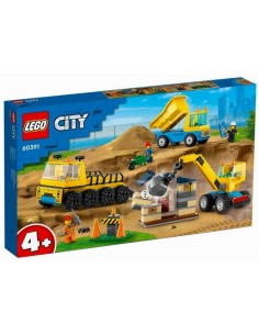 LEGO CITY CAMION DA CANTIERE E GRU CON PALLA DA...