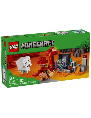 LEGO MINECRAFT AGGUATO NEL PORTALE...