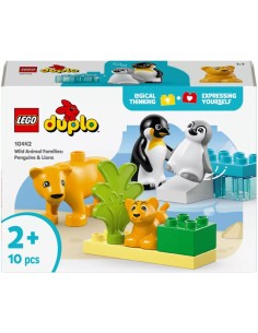 LEGO DUPLO TOWN FAMIGLIE DI ANIMALI PINGUINI E LEONI 10442