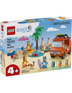 LEGO BLUEY VACANZA SULLA SPIAGGIA DELLA FAMIGLIA DI BLUEY...