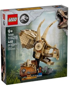 LEGO JURASSIC WORLD FOSSILI DI DINOSAURO TESCHIO DI...