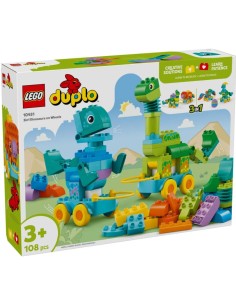 LEGO DUPLO TOWN DINOSAURI SU RUOTE 3 IN 1 10451