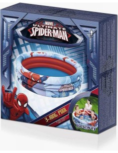 PISCINA 3 ANELLI SPIDERMAN 122x30 98018