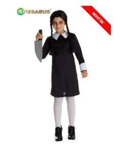 COSTUME 7/8 ANNI FIGLIA HORROR BAMBINA DI HALLOWEEN PEG...