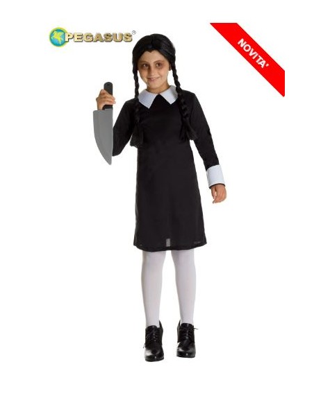 COSTUME 7/8 ANNI FIGLIA HORROR BAMBINA DI HALLOWEEN PEG H8157 7-8