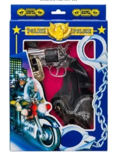 PISTOLA CON FONDINA POLICE 00045 12 COLPI