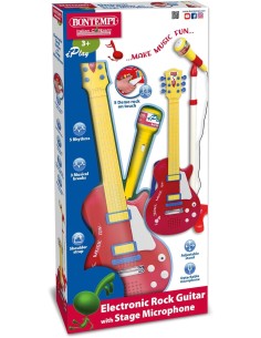 CHITARRA ROCK CON MICROFONO DA PALCO 245832