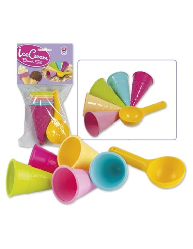 BUSTA 5 FORME CONO + PALETTA GELATO...