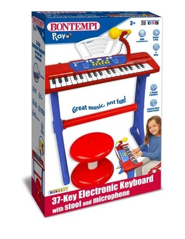 TASTIERA 37 TASTI  CON GAMBE, MICROFONO E...