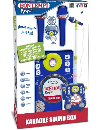 SOUND BOX CON 2 MICROFONI CON POSIZIONE...