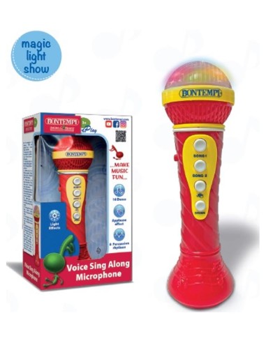 MICROFONO KARAOKE CON EFFETTI LUMINOSI 412020