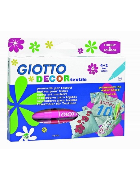 GIOTTO 6 PENNARELLI PER TESSUTO 49480