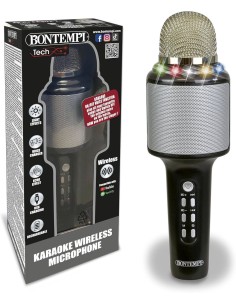 MICROFONO KARAOKE WIRELESS CON ALTOPARLANTE ED EFFETTI...