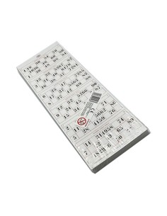 TOMBOLA 600 CARTELLE SENZA PALLINE 91