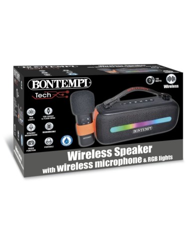 AMPLIFICATORE WIRELESS CON MICROFONO WIRELESS,...
