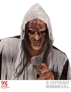 MASCHERA+CAPELLI ZOMBIE 00379