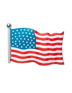 BANDIERA USA 62X44CM 46869