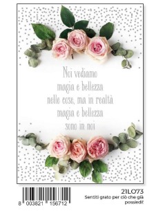 BIGLIETTO AUGURI FIORI 21LO73
