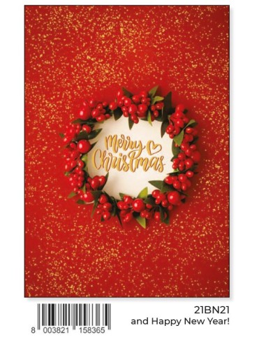 BIGLIETTO AUGURI NATALE 21BN21