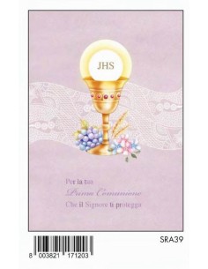 BIGLIETTO COMUNIONE C/GLITTER  SRA39