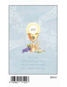 BIGLIETTO COMUNIONE C/GLITTER  SRA41