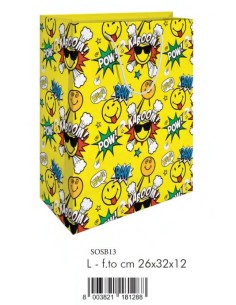 SHOPPER SMILE GIALLA 26X32X12 L SOSB13