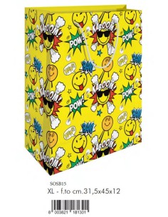 SHOPPER SMILE GIALLA 31,5X45X12 XL SOSB15
