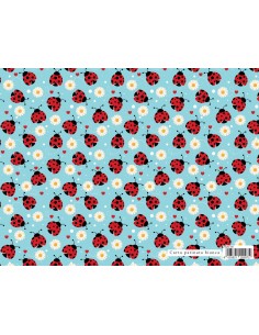 CARTA REGALO 70X100 LITTLE ANIMALS COCCINELLE  ERAC08
