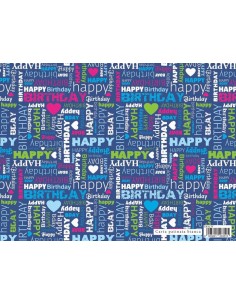 CARTA REGALO 70X100 PARTY HAPPY BIRTHDAY ERAC34