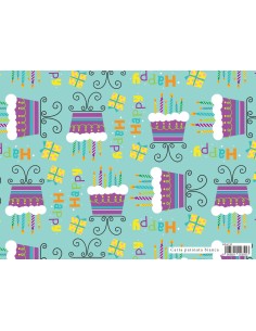 CARTA REGALO 70X100 PARTY HAPPY CAKE ERAC38