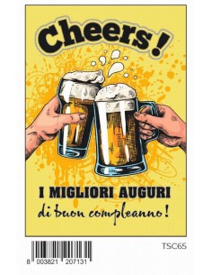 BIGL. COMPLEANNO MAN SPECIAL C/FOIL ORO+APPL TSC65