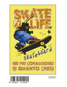 BIGLIETTO MASCHILI C/FOIL OLOGRAFICO LOD47