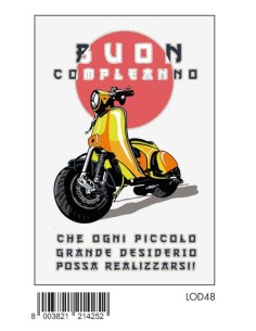 BIGLIETTO MASCHILI C/FOIL OLOGRAFICO LOD48