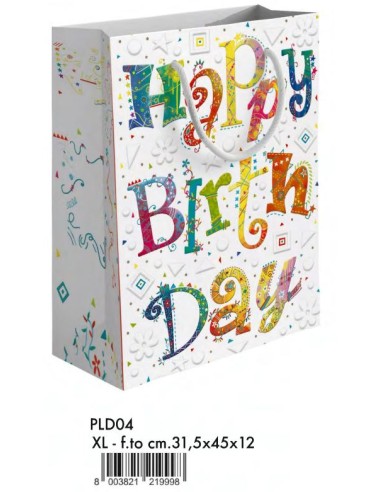 SHOPPER HAPPY BIRTHDAY FIN.ORO F.TO...