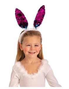 CERCHIETTO CONIGLIO AZZURRO/ROSA 00413