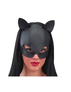 MASCHERA GATTO NERO IN ECOPELLE  00449