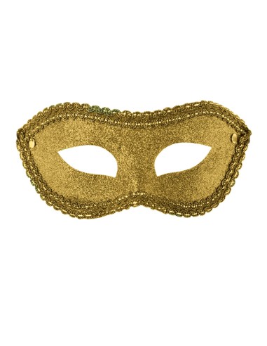 MASCHERA ORO CON GLITTER 00747