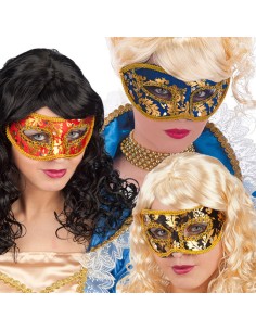 MASCHERA CON DECOR.ORO 01645