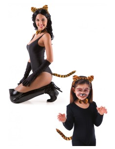 SET TIGROTTA (CERCHIETTO, CODA E PAPILLON) 05168