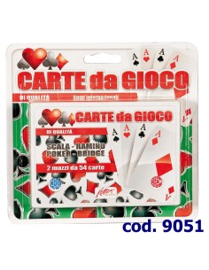 CARTE DA GIOCO 2 MAZZI 9051