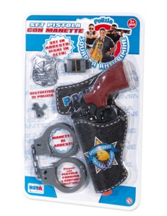 PISTOLA CON MANETTE BLISTER 9712