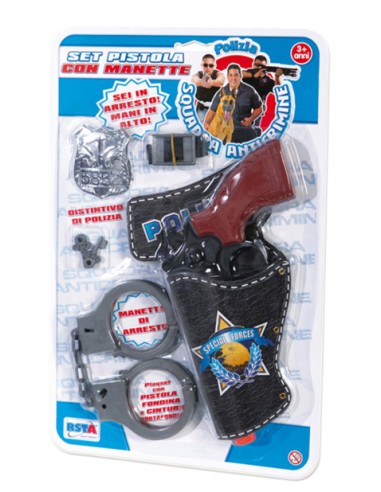 PISTOLA CON MANETTE BLISTER 9712