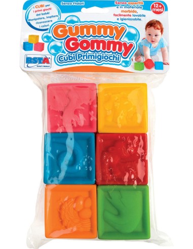 GUMMY GOMMY 6 CUBI MORBIDI PVC 10367